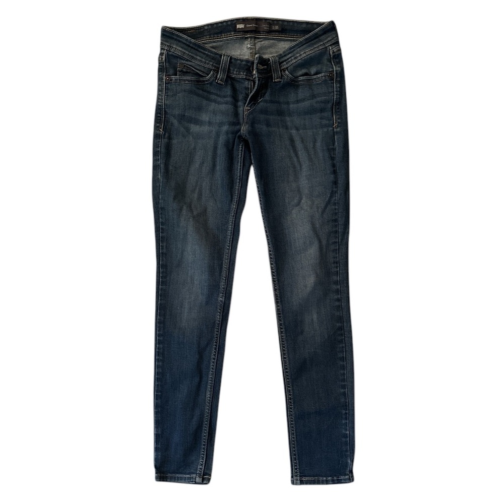 Levi's Dark Blue Ultra Low-rise Skinny Jeans